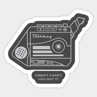 Talkboy Wireframe Sticker